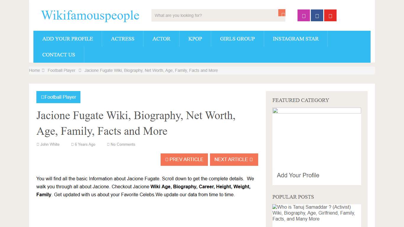 Jacione Fugate Wiki, Biography, Net Worth, Age, Family, Facts and More