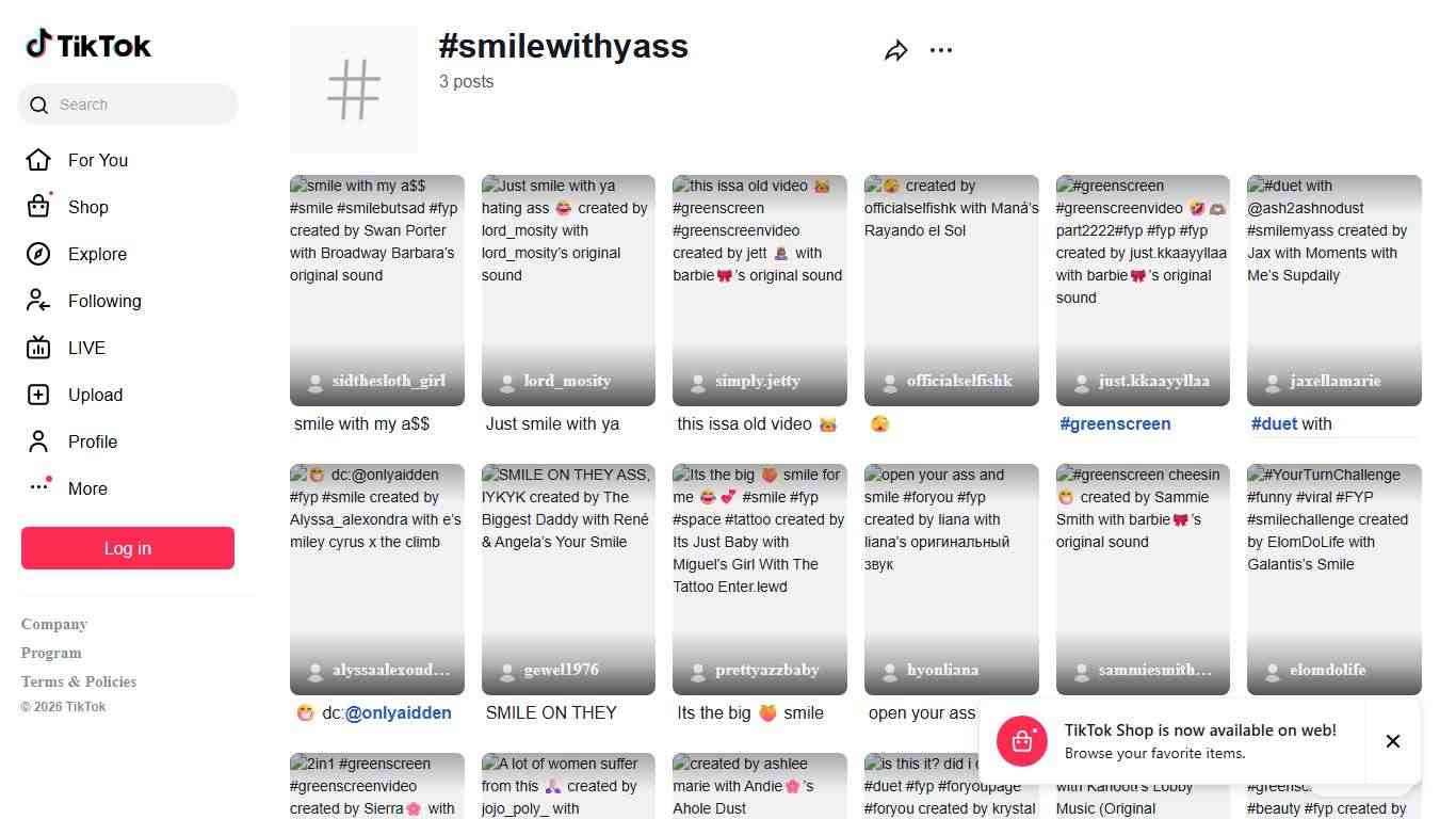 #smilewithyass TikTok