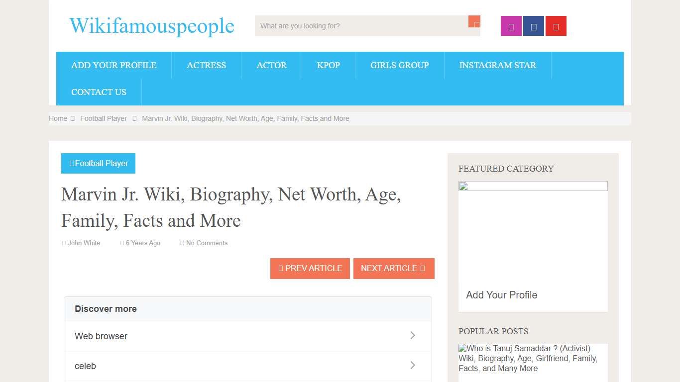 Marvin Jr. Wiki, Biography, Net Worth, Age, Family, Facts and More