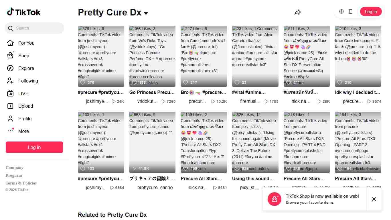 Pretty Cure Dx TikTok